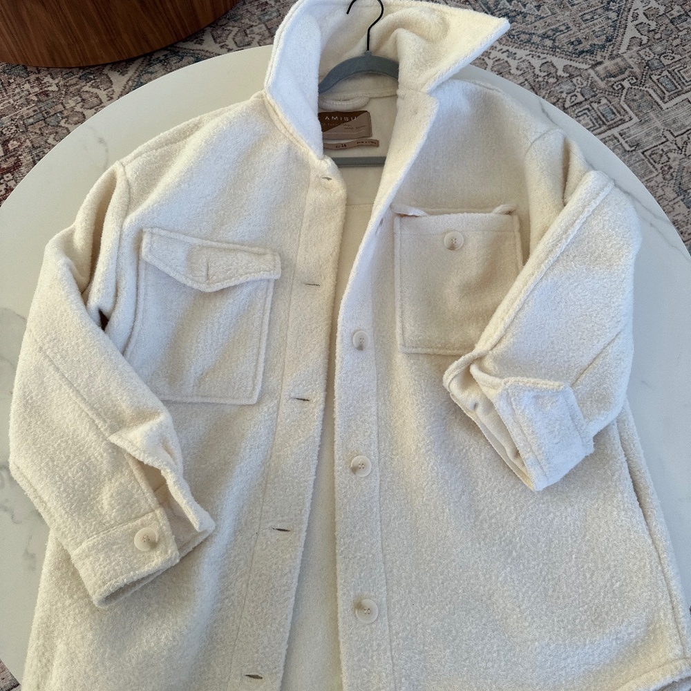 White cargo Jacket